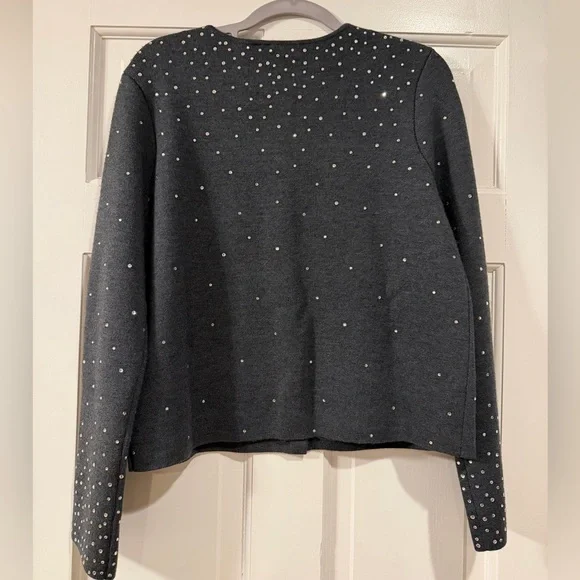 NWT Ellie Tahari Rhinestone Cardigan - Picture 2 of 9